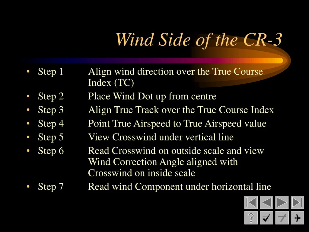 wind side of the cr 3