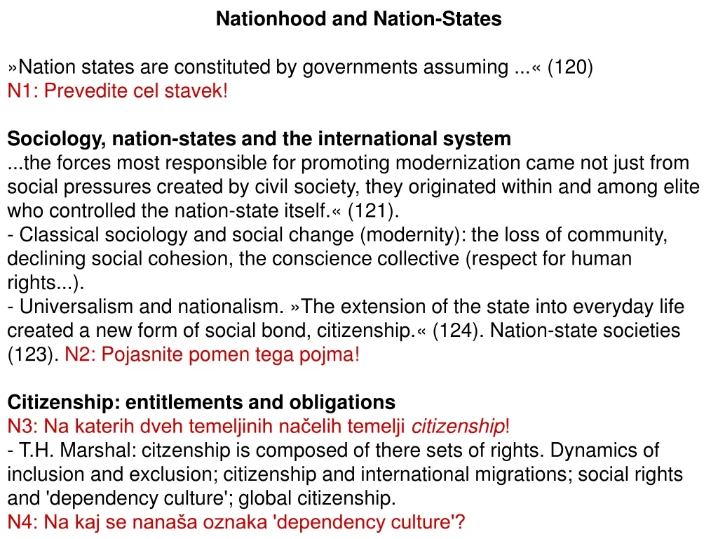 nationhood and nation states nation states