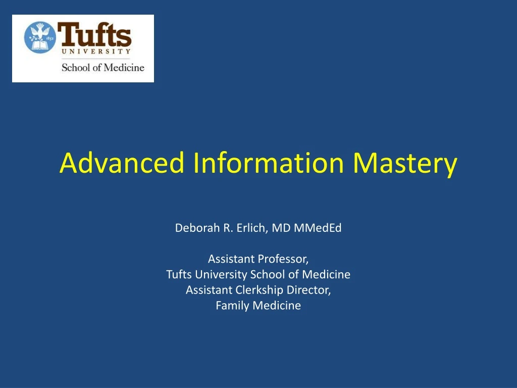 advanced information mastery