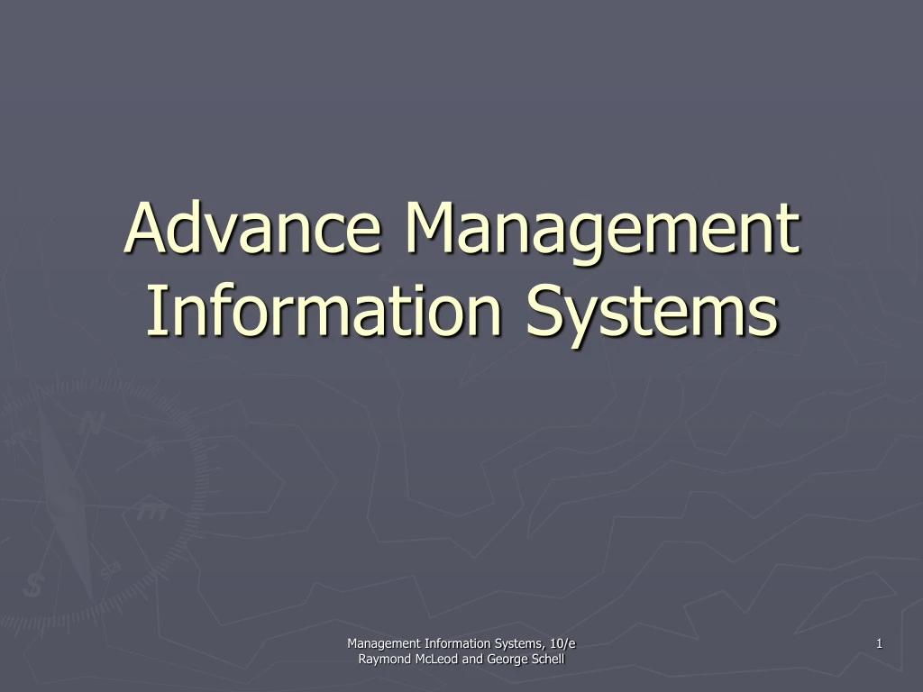 advance management information systems