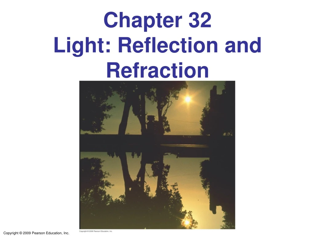 chapter 32 light reflection and refraction