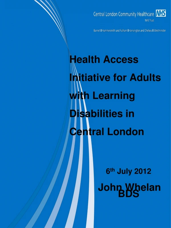 Health Access Initiative for Adults with Learning Disabilities in Central London