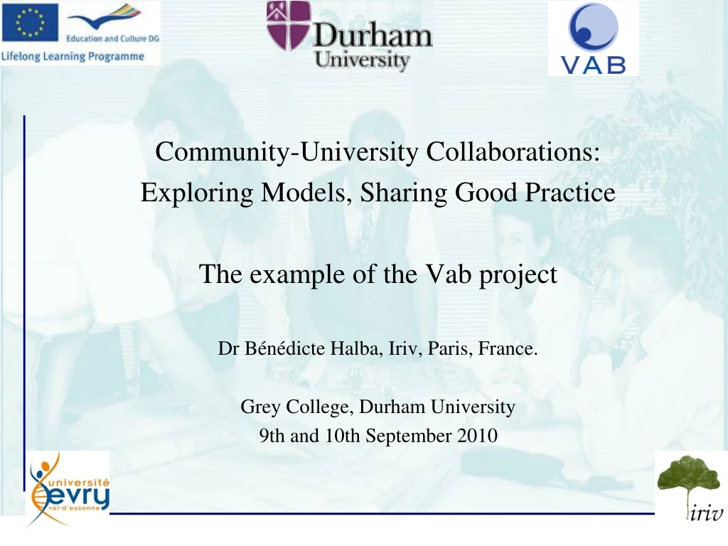 community university collaborations exploring