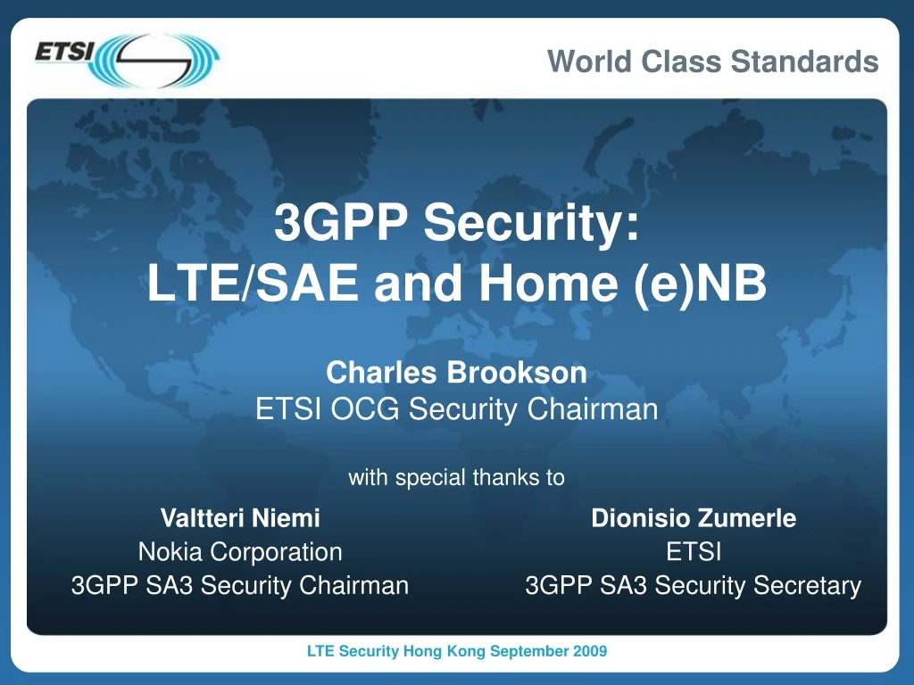 3gpp security lte sae and home e nb