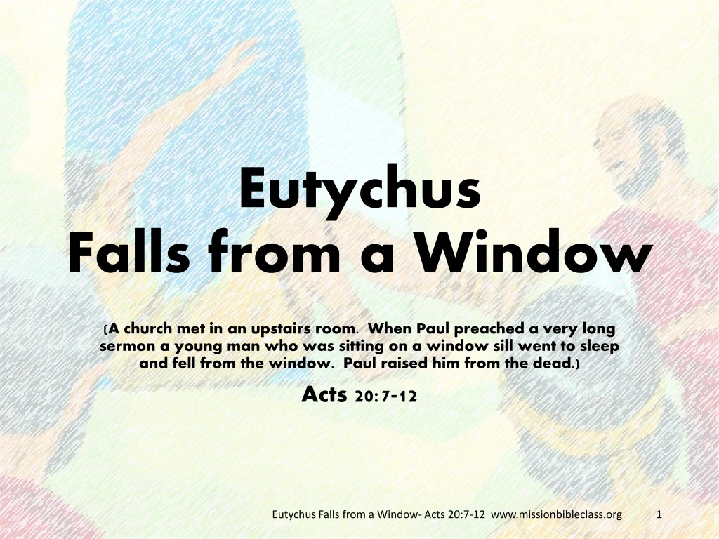 eutychus falls from a window