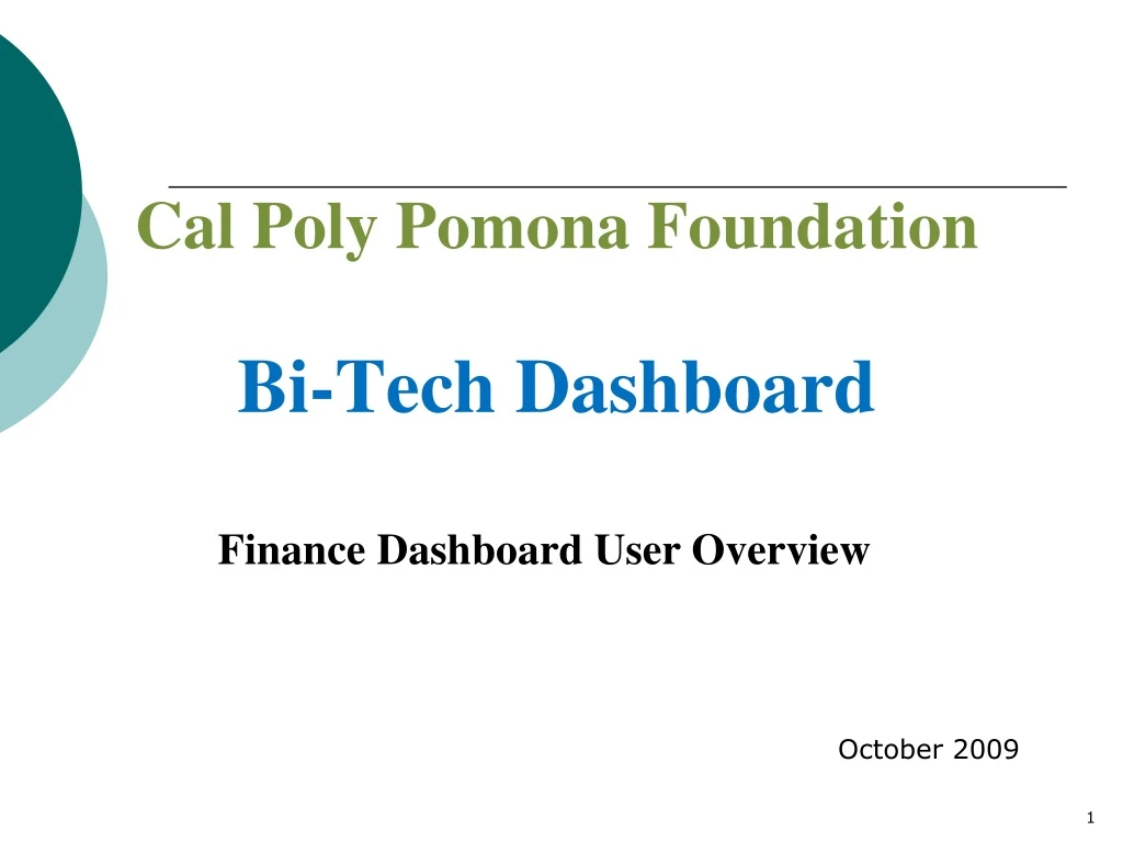 finance dashboard user overview