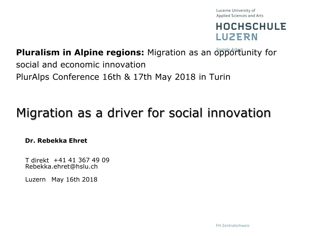 pluralism in alpine regions migration