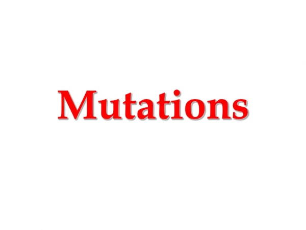 Mutations