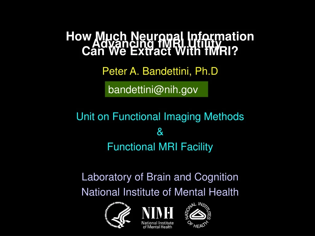 how much neuronal information can we extract with fmri