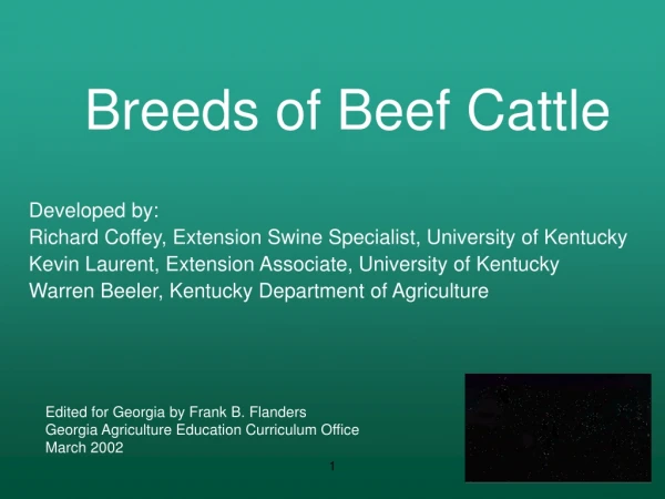 Developed by: Richard Coffey, Extension Swine Specialist, University of Kentucky