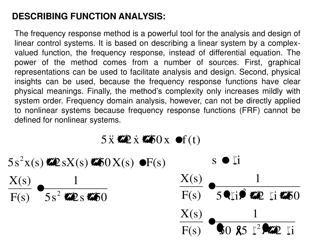 describing function analysis