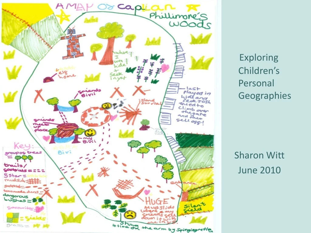 exploring children s personal geographies sharon