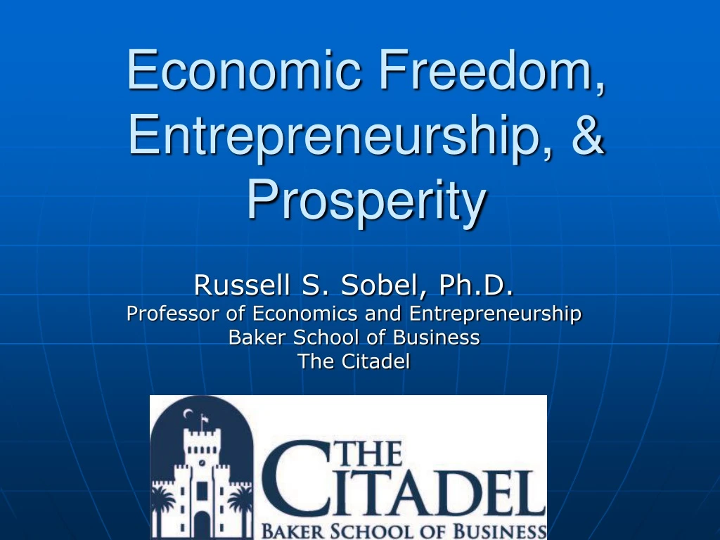 economic freedom entrepreneurship prosperity