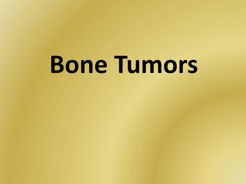 bone tumors