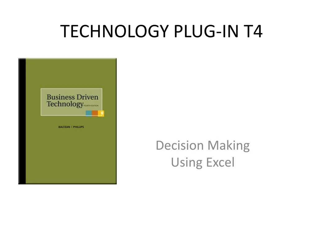 technology plug in t4