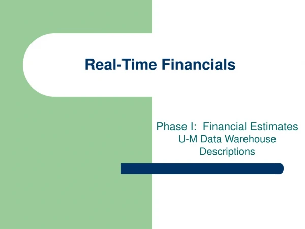 Real-Time Financials