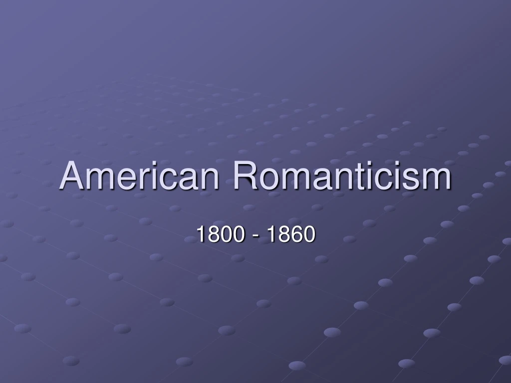 american romanticism