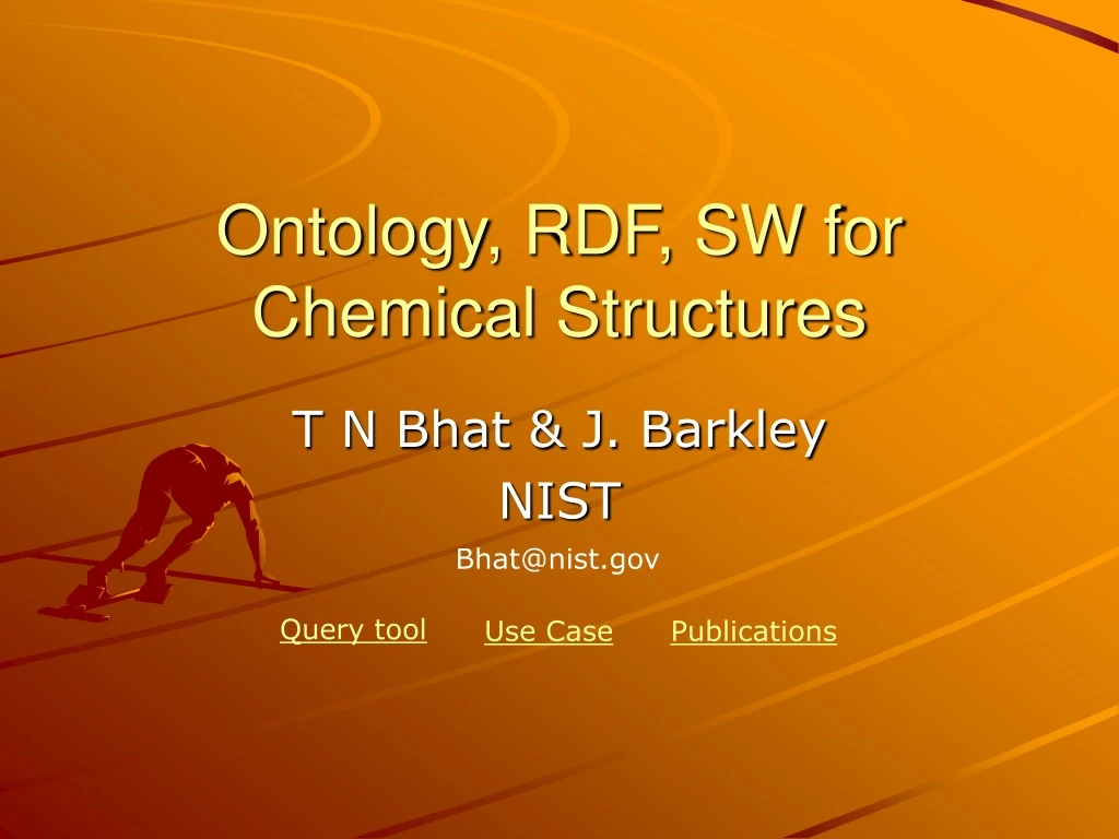 ontology rdf sw for chemical structures