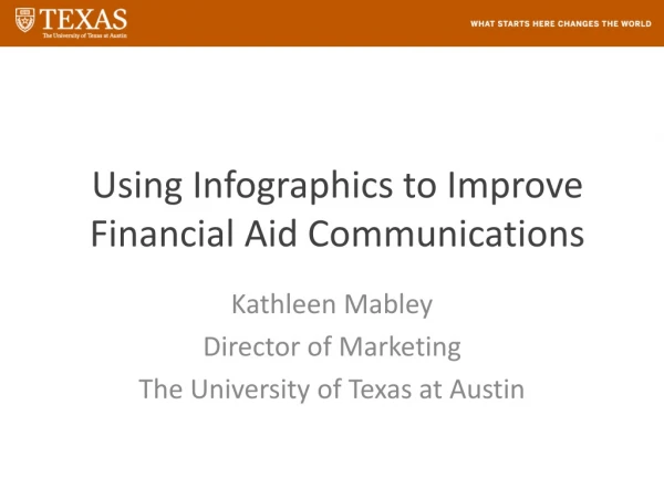Using  Infographics  to Improve Financial Aid Communications