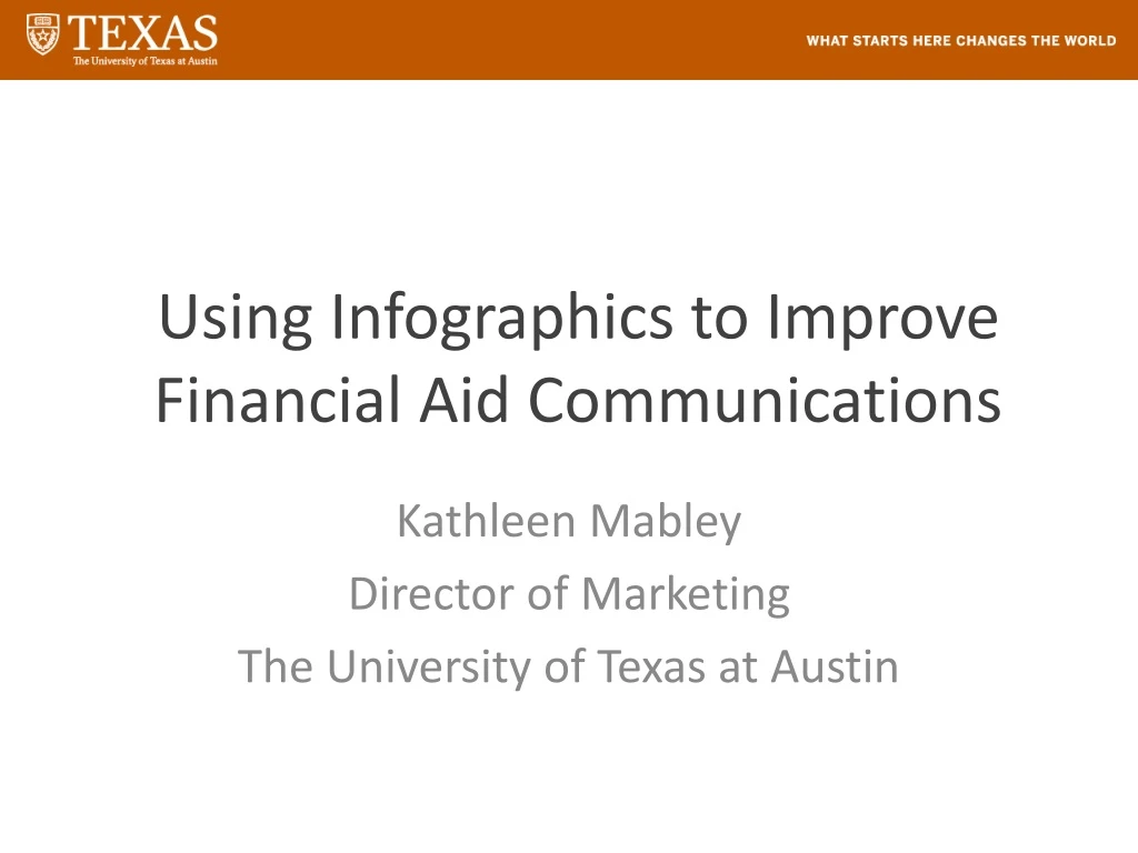 using infographics to improve financial aid communications