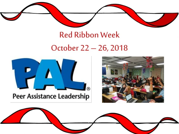 Red Ribbon Week October 22 – 26, 2018