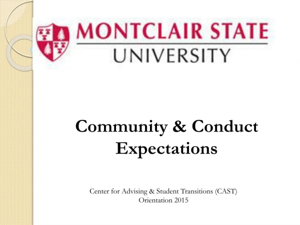 Community &amp; Conduct Expectations