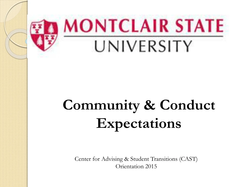 community conduct expectations