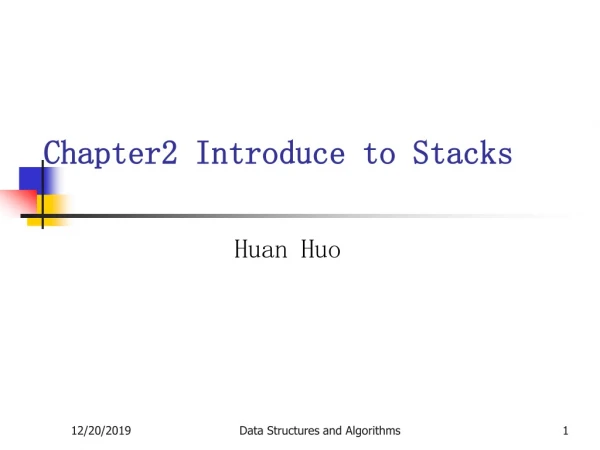 Chapter2 Introduce to Stacks