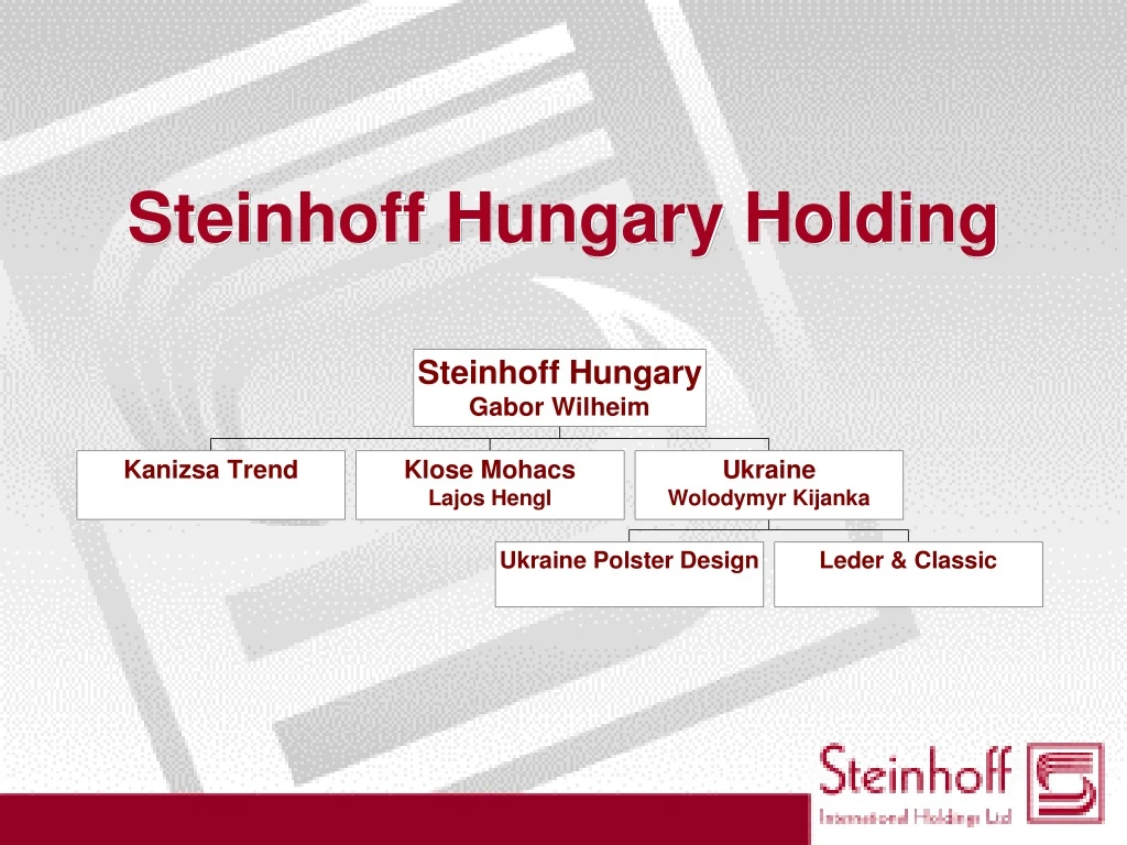 steinhoff hungary holding