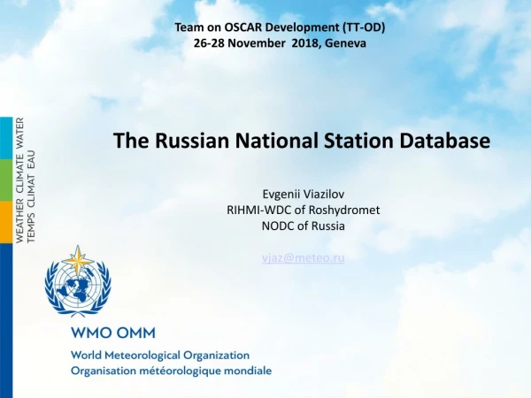 The Russian National Station Database