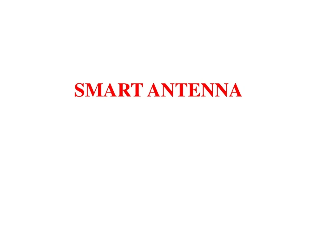 smart antenna