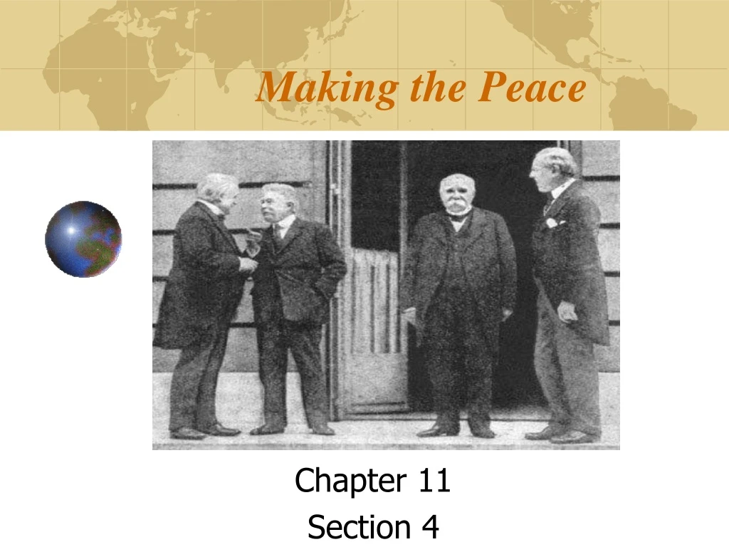 making the peace