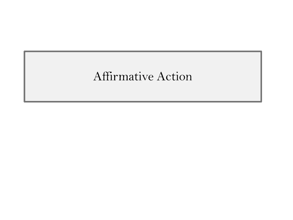 affirmative action