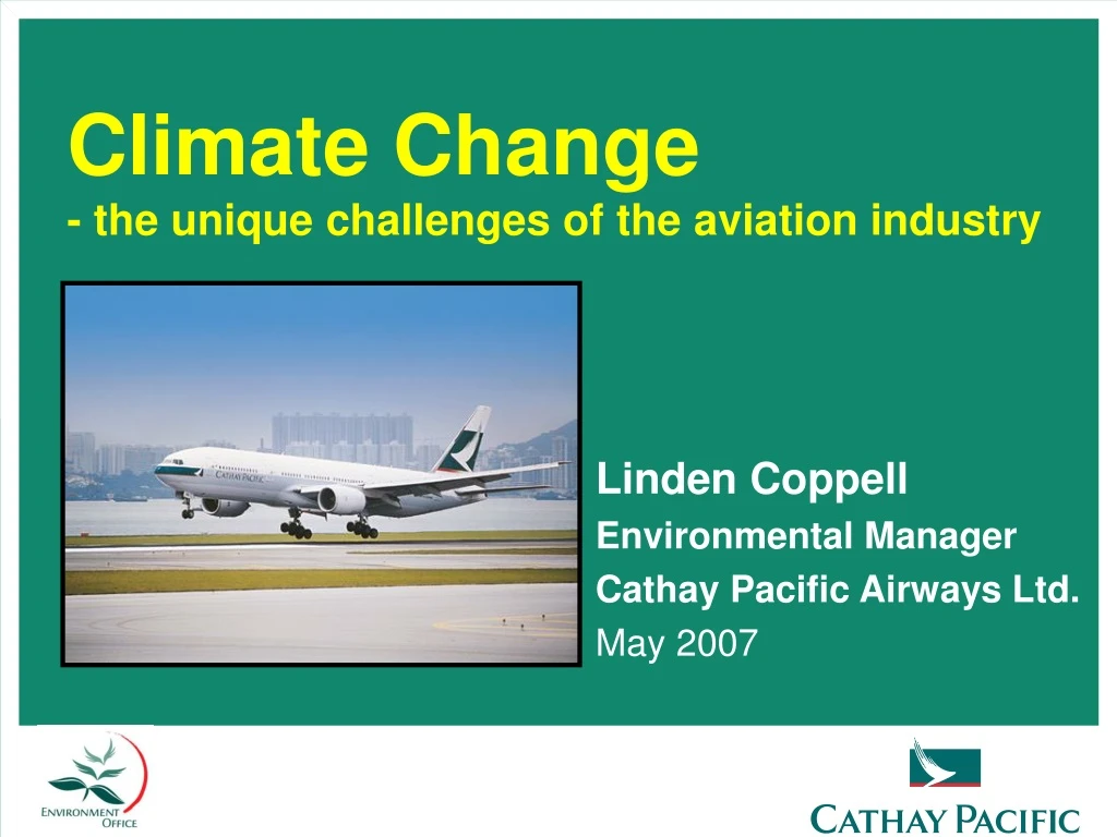 climate change the unique challenges of the aviation industry