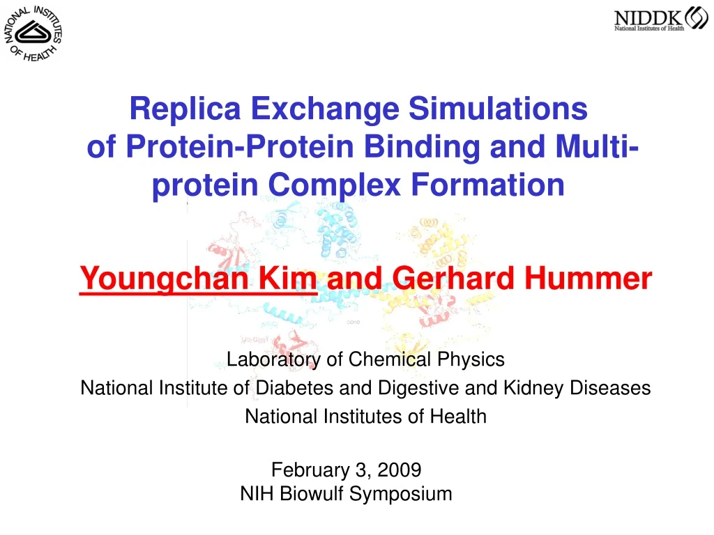 replica exchange simulations of protein protein binding and multi protein complex formation