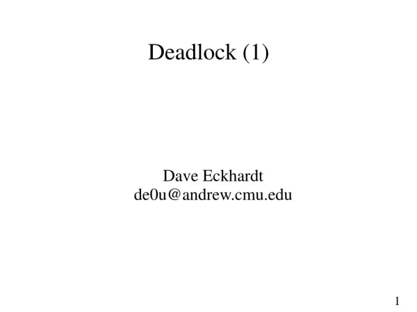 Deadlock (1)