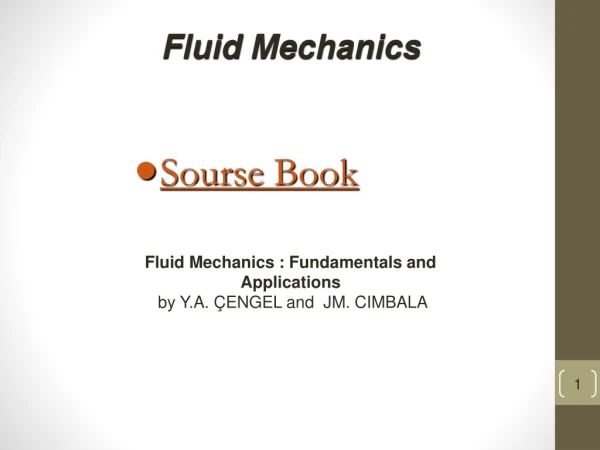 Fluid  Mechanics