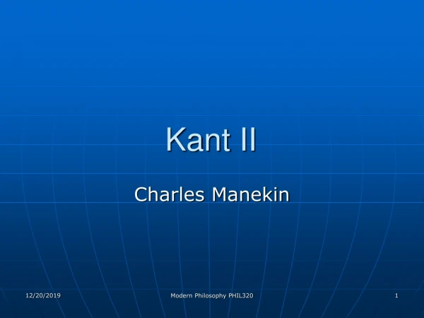 Kant II