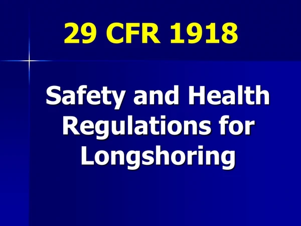 29 CFR 1918