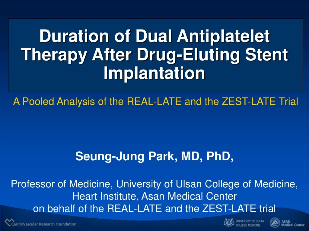 duration of dual antiplatelet therapy after drug