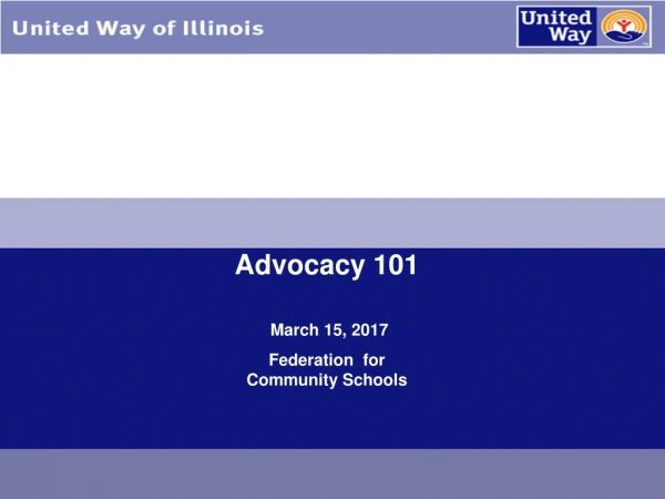 Advocacy 101