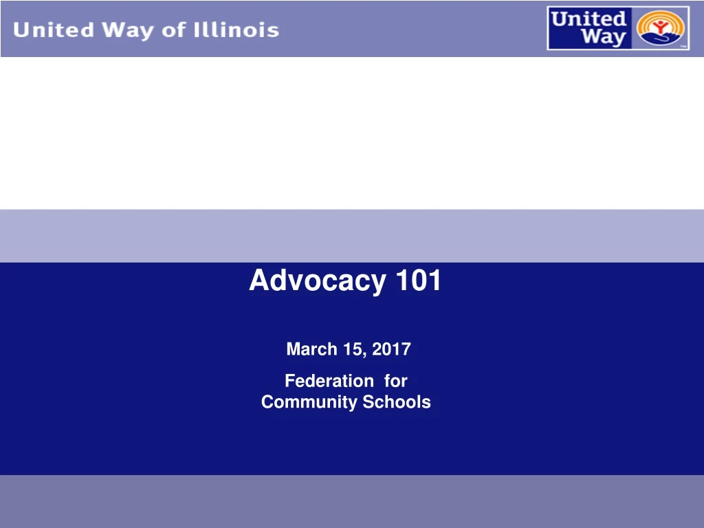 advocacy 101