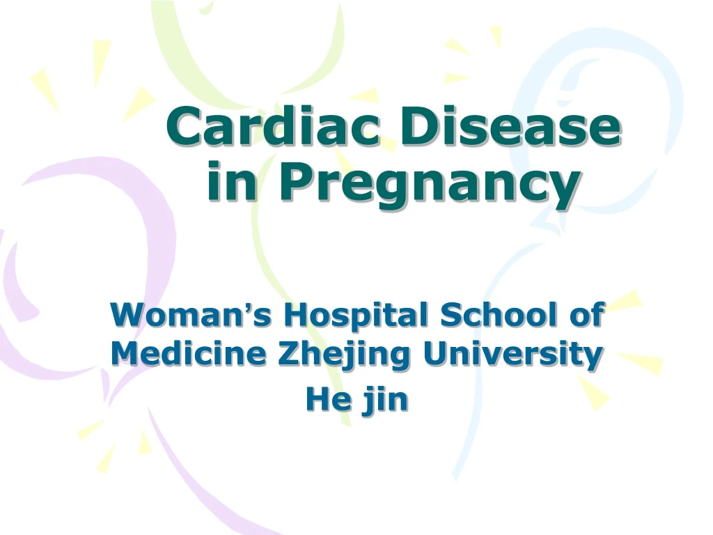 cardiac disease in pregnancy