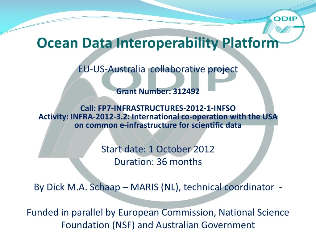 ocean data interoperability platform