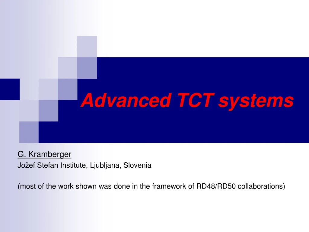 advanced tct systems