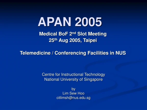 APAN 2005