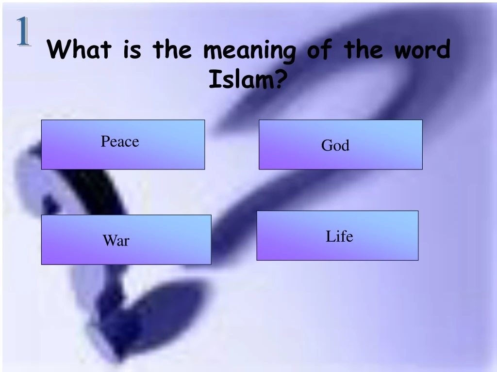 what is the meaning of the word islam