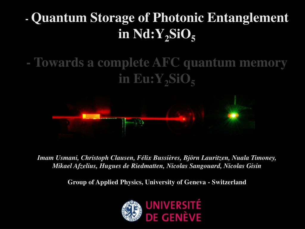 quantum storage of photonic entanglement