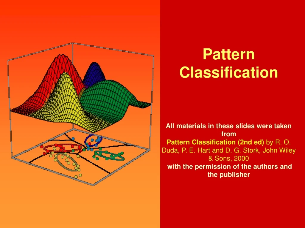 pattern classification all materials in these