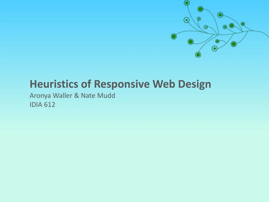 heuristics of responsive web design aronya waller